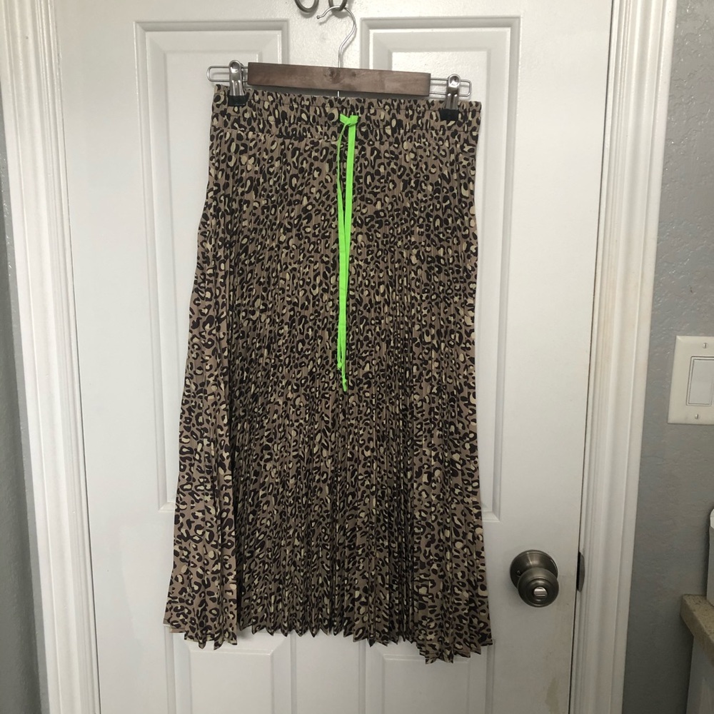 Animal Print Midi Skirt